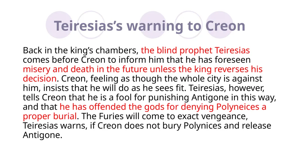 Sophocles, Antigone Introduction to English - slide 13 of 29