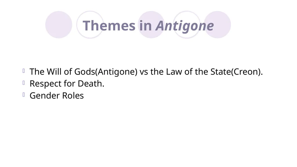 Sophocles, Antigone Introduction to English - slide 15 of 29