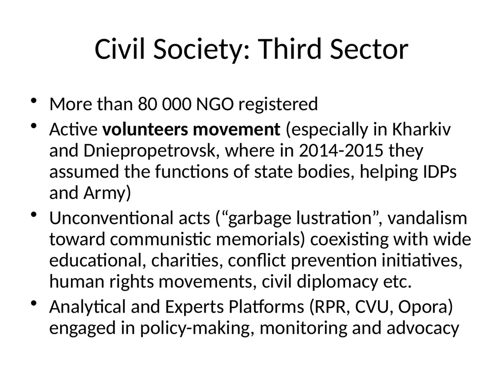 Ukraine: between Democracy and Gray Zone Political - slide 15 of 30
