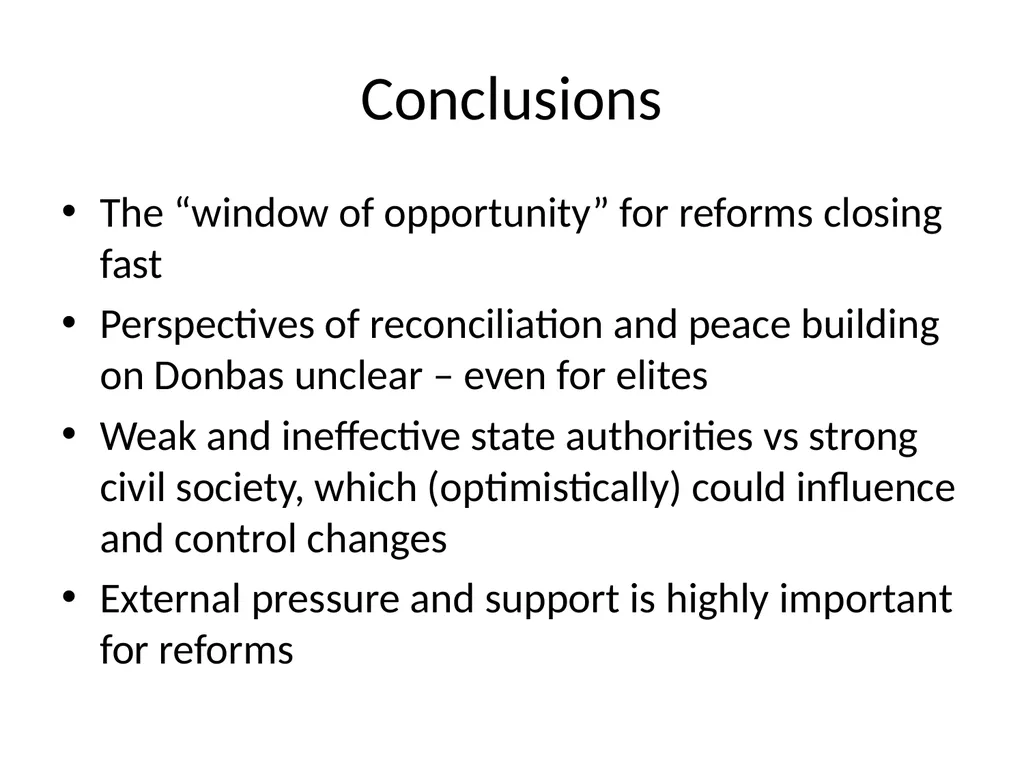 Ukraine: between Democracy and Gray Zone Political - slide 29 of 30