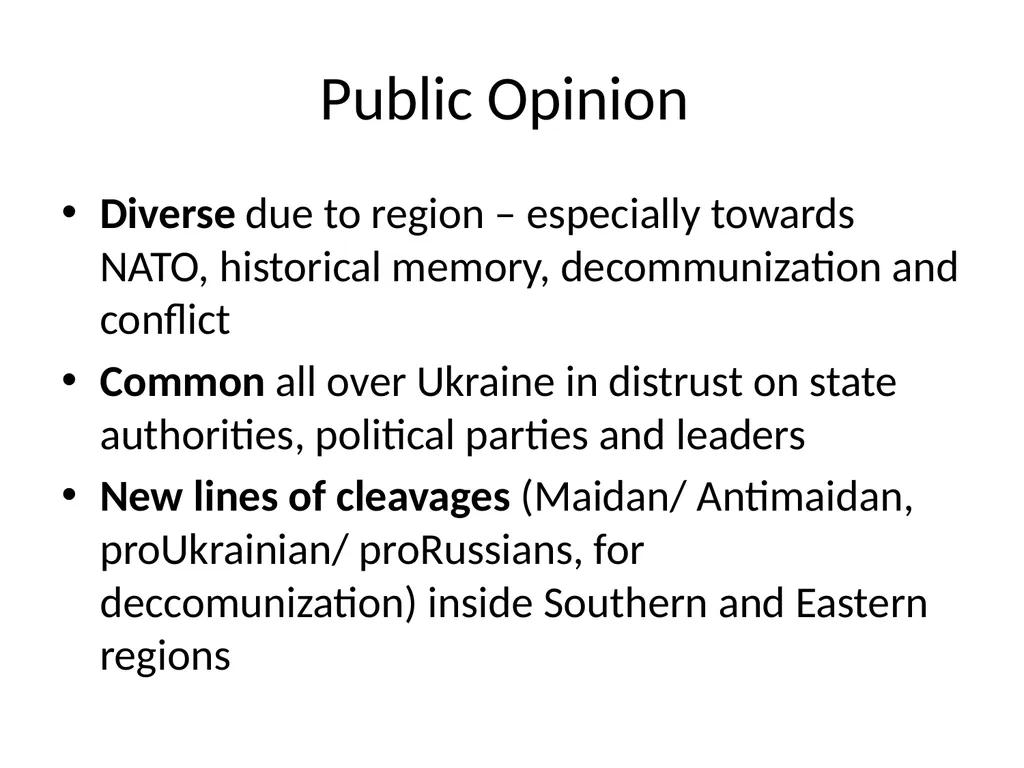 Ukraine: between Democracy and Gray Zone Political - slide 19 of 30