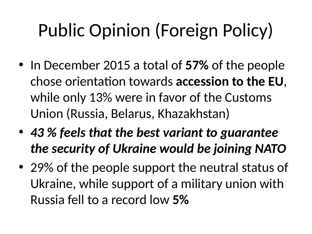 Ukraine: between Democracy and Gray Zone Political - slide 24 of 30