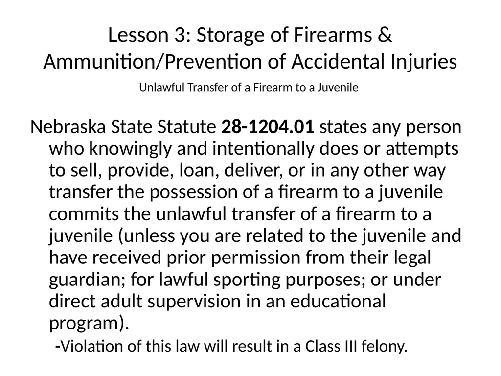 Nebraska State Patrol Concealed Handgun Permit - slide 56 of 191