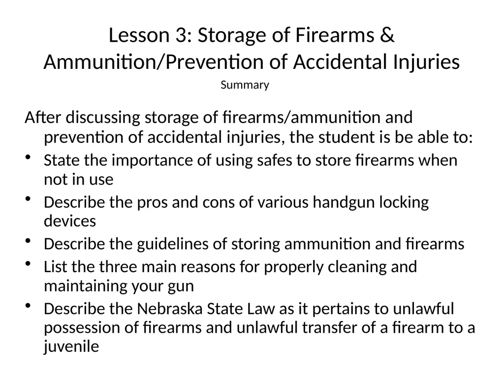Nebraska State Patrol Concealed Handgun Permit - slide 58 of 191