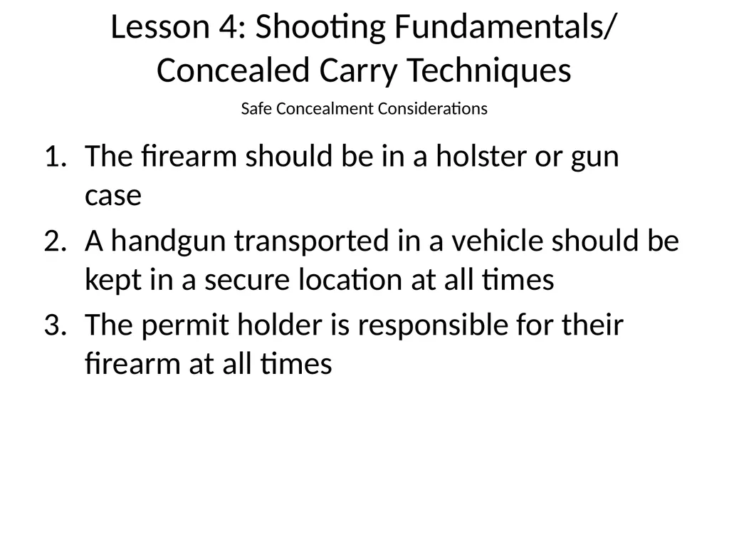 Nebraska State Patrol Concealed Handgun Permit - slide 79 of 191