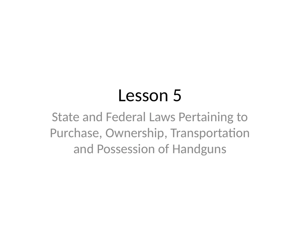 Nebraska State Patrol Concealed Handgun Permit - slide 83 of 191