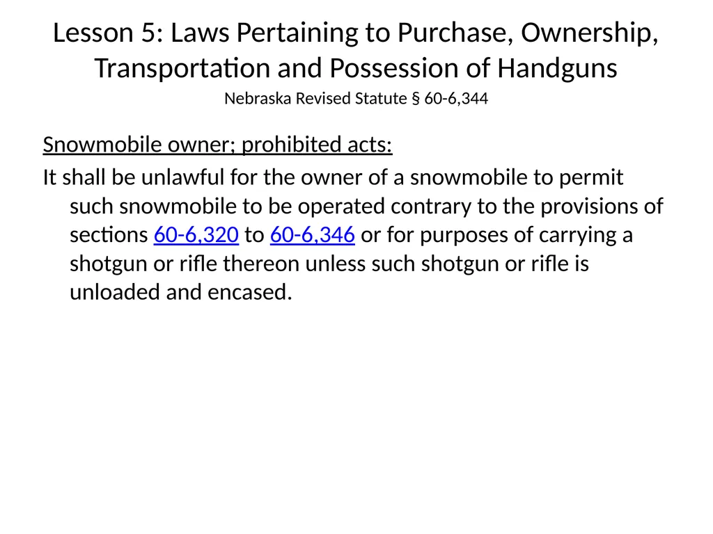 Nebraska State Patrol Concealed Handgun Permit - slide 118 of 191