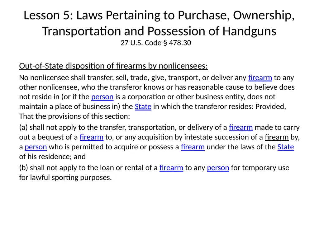 Nebraska State Patrol Concealed Handgun Permit - slide 144 of 191