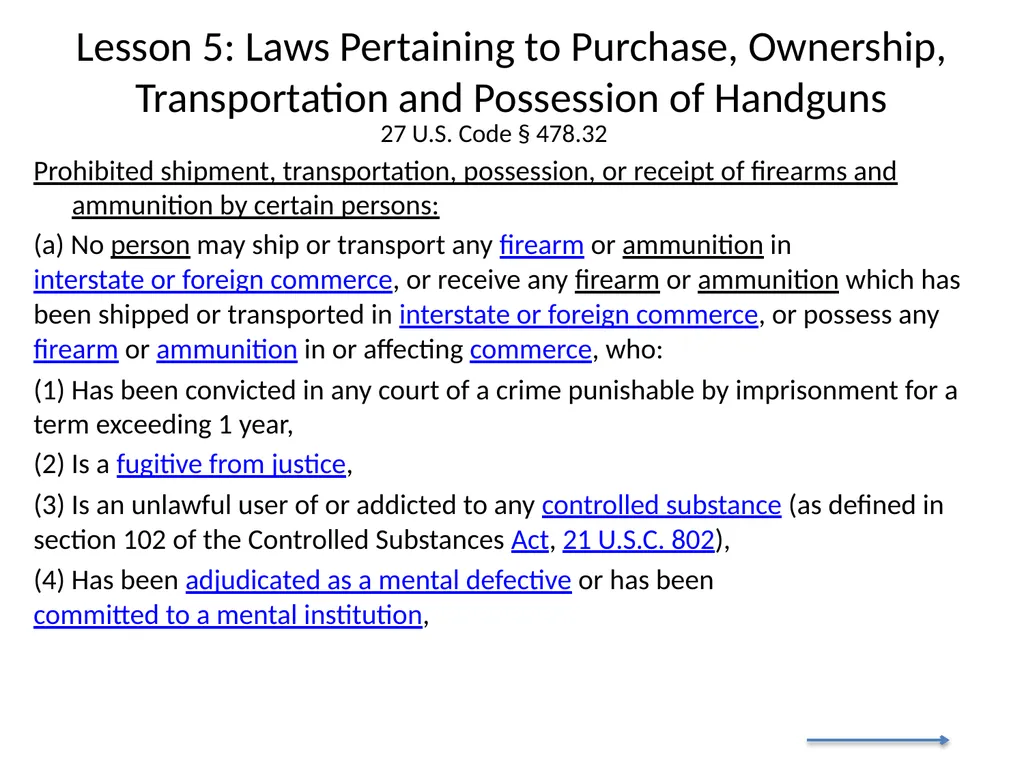Nebraska State Patrol Concealed Handgun Permit - slide 145 of 191