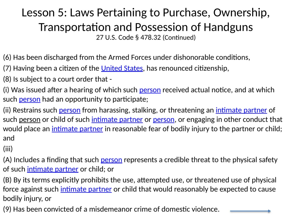 Nebraska State Patrol Concealed Handgun Permit - slide 147 of 191