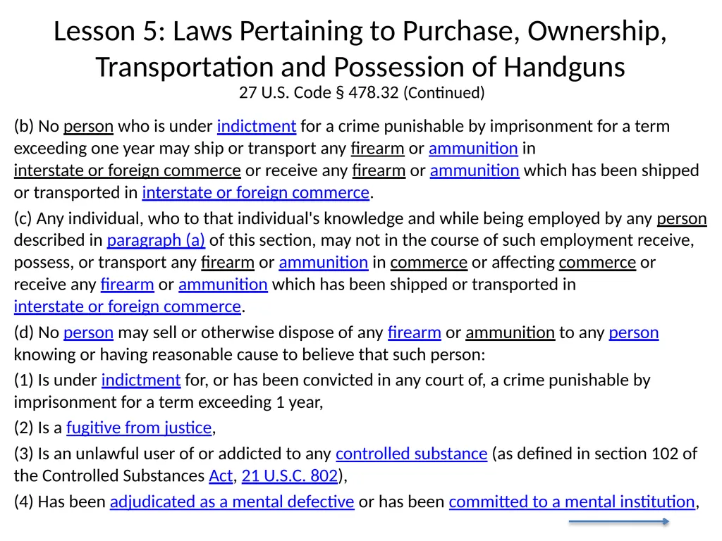 Nebraska State Patrol Concealed Handgun Permit - slide 148 of 191