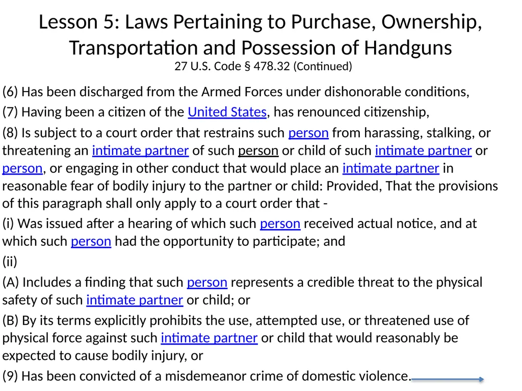 Nebraska State Patrol Concealed Handgun Permit - slide 150 of 191