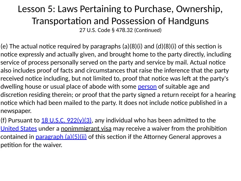Nebraska State Patrol Concealed Handgun Permit - slide 151 of 191