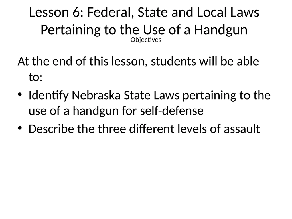 Nebraska State Patrol Concealed Handgun Permit - slide 155 of 191