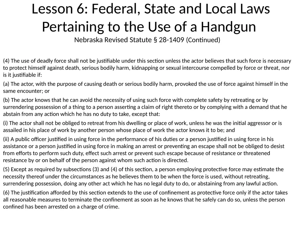 Nebraska State Patrol Concealed Handgun Permit - slide 160 of 191