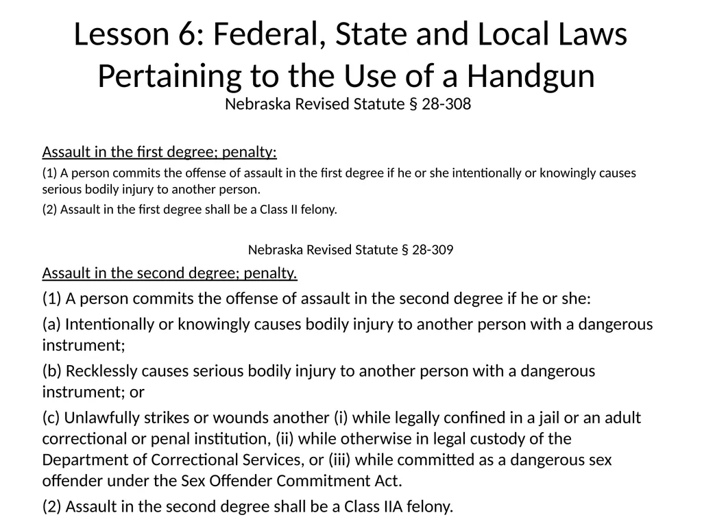 Nebraska State Patrol Concealed Handgun Permit - slide 174 of 191