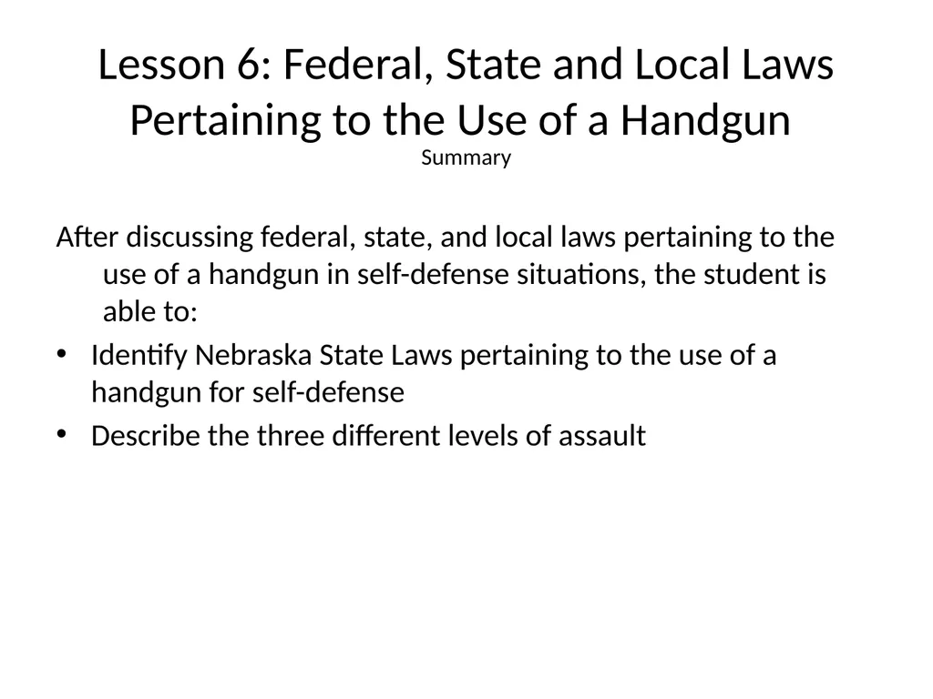 Nebraska State Patrol Concealed Handgun Permit - slide 180 of 191