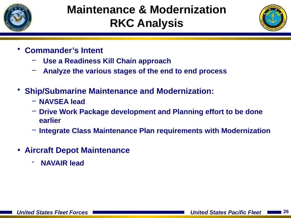 15 January 2014 Optimizing The Fleet Response Plan - slide 26 of 40
