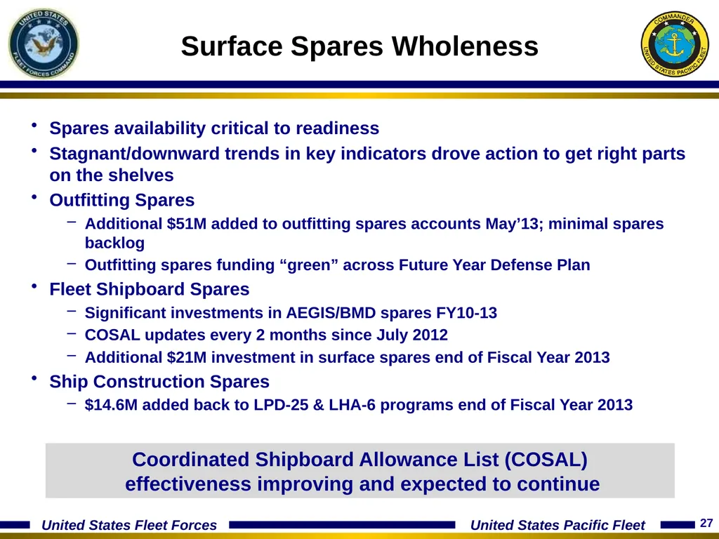 15 January 2014 Optimizing The Fleet Response Plan - slide 27 of 40
