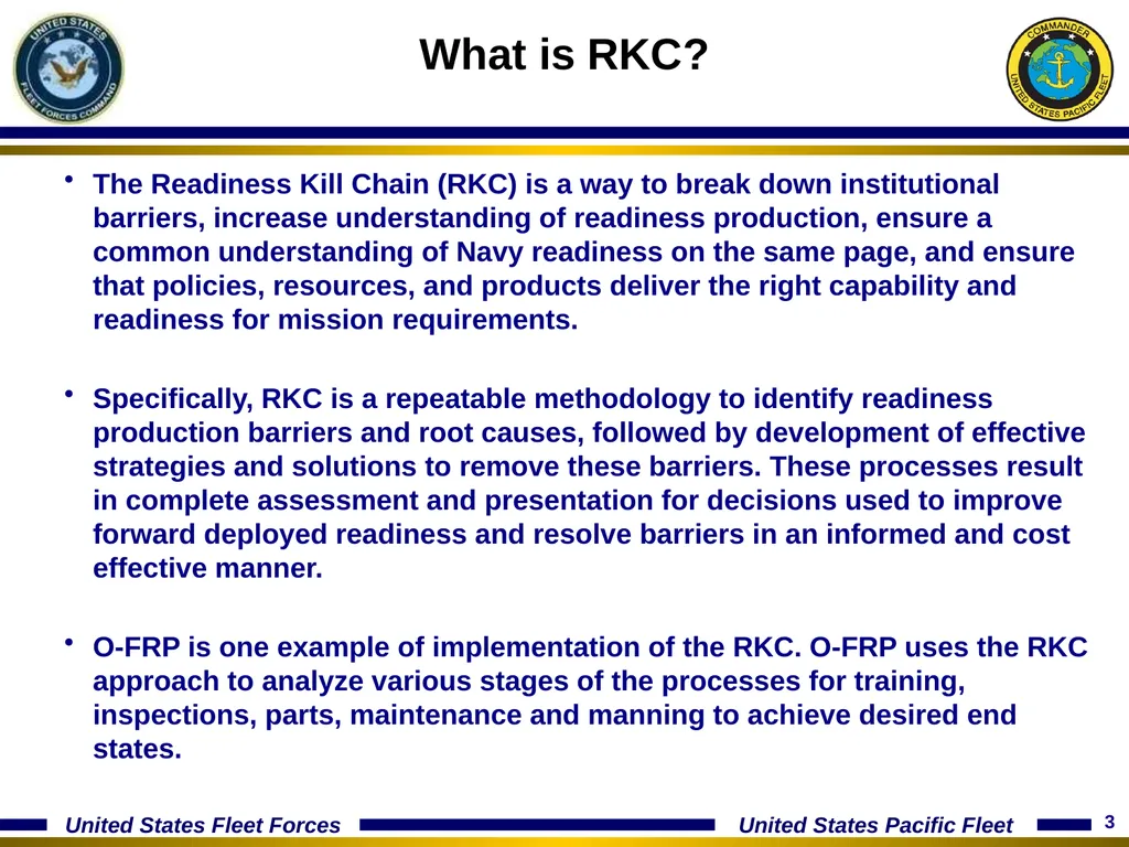 15 January 2014 Optimizing The Fleet Response Plan - slide 3 of 40