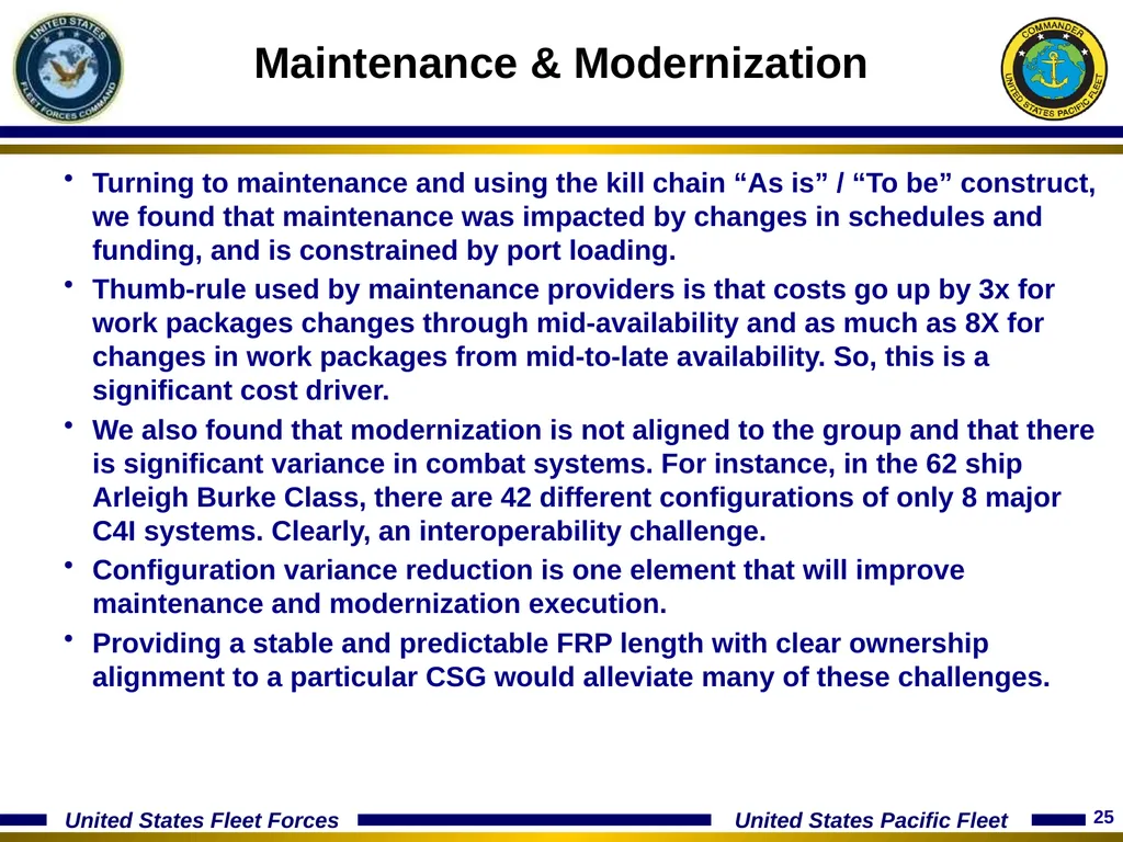 15 January 2014 Optimizing The Fleet Response Plan - slide 25 of 40