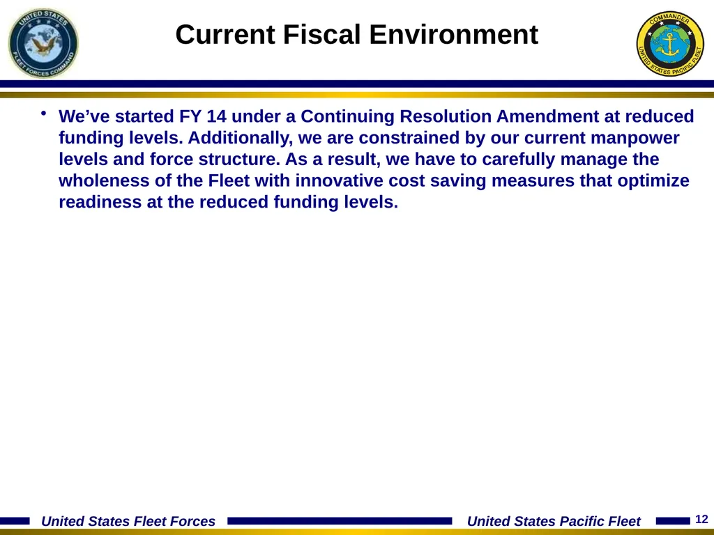 15 January 2014 Optimizing The Fleet Response Plan - slide 12 of 40
