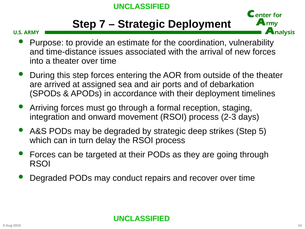 Center for Army Analysis Wargame Analysis Model - slide 14 of 20