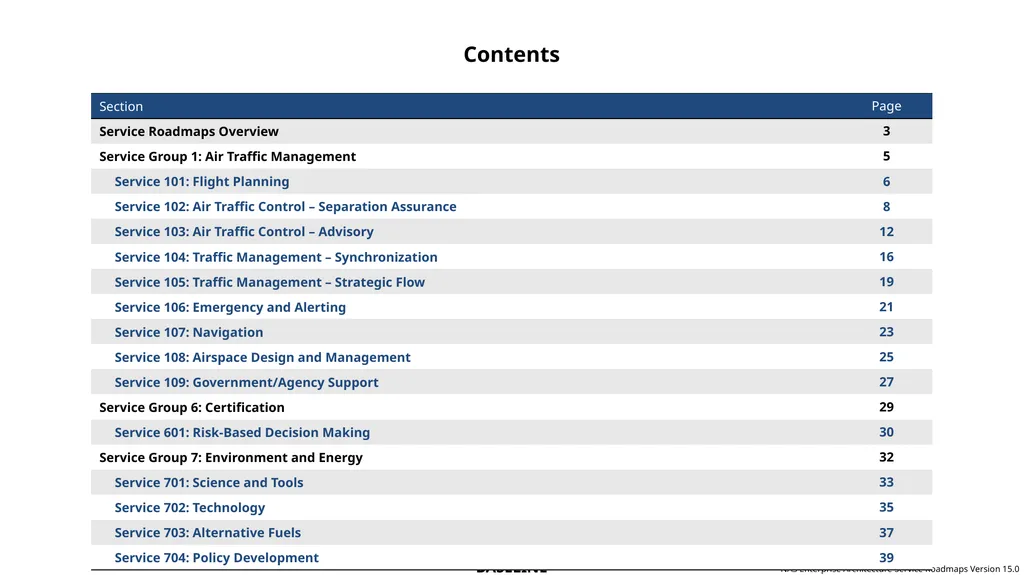 NAS Enterprise Architecture Service Roadmaps - slide 2 of 40