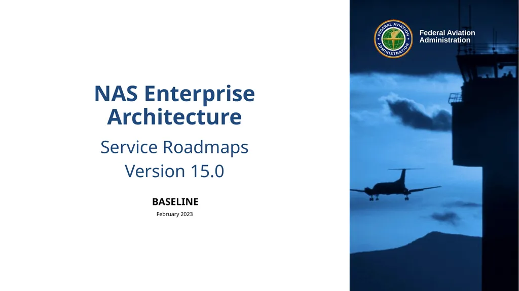 NAS Enterprise Architecture Service Roadmaps - slide 1 of 40