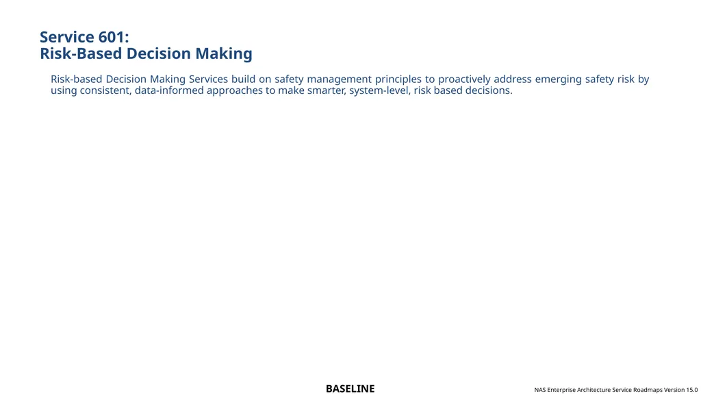 NAS Enterprise Architecture Service Roadmaps - slide 30 of 40