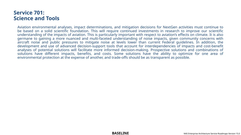NAS Enterprise Architecture Service Roadmaps - slide 33 of 40