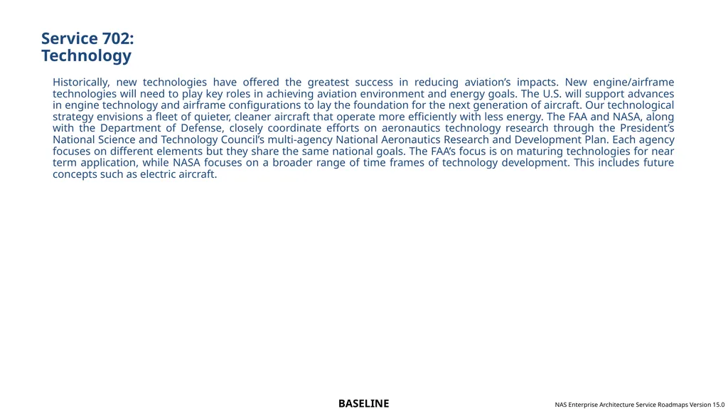 NAS Enterprise Architecture Service Roadmaps - slide 35 of 40