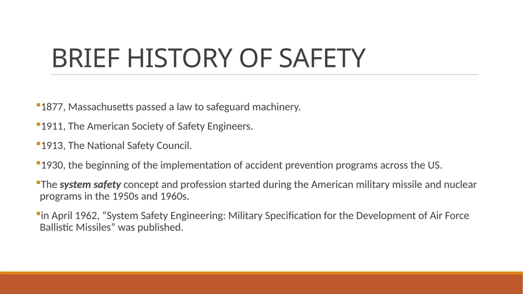 Advanced Safety Engineering IE 485 CH 1: - slide 7 of 25