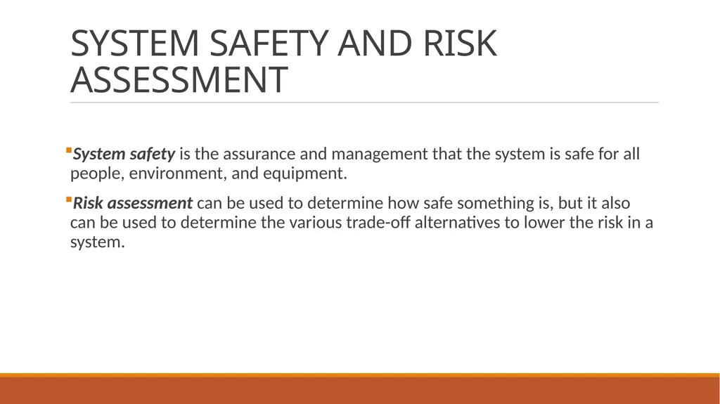 Advanced Safety Engineering IE 485 CH 1: - slide 9 of 25