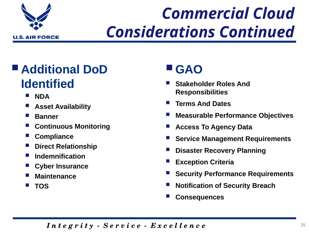 Acquiring Cloud A Contracting Officer’s and - slide 25 of 41