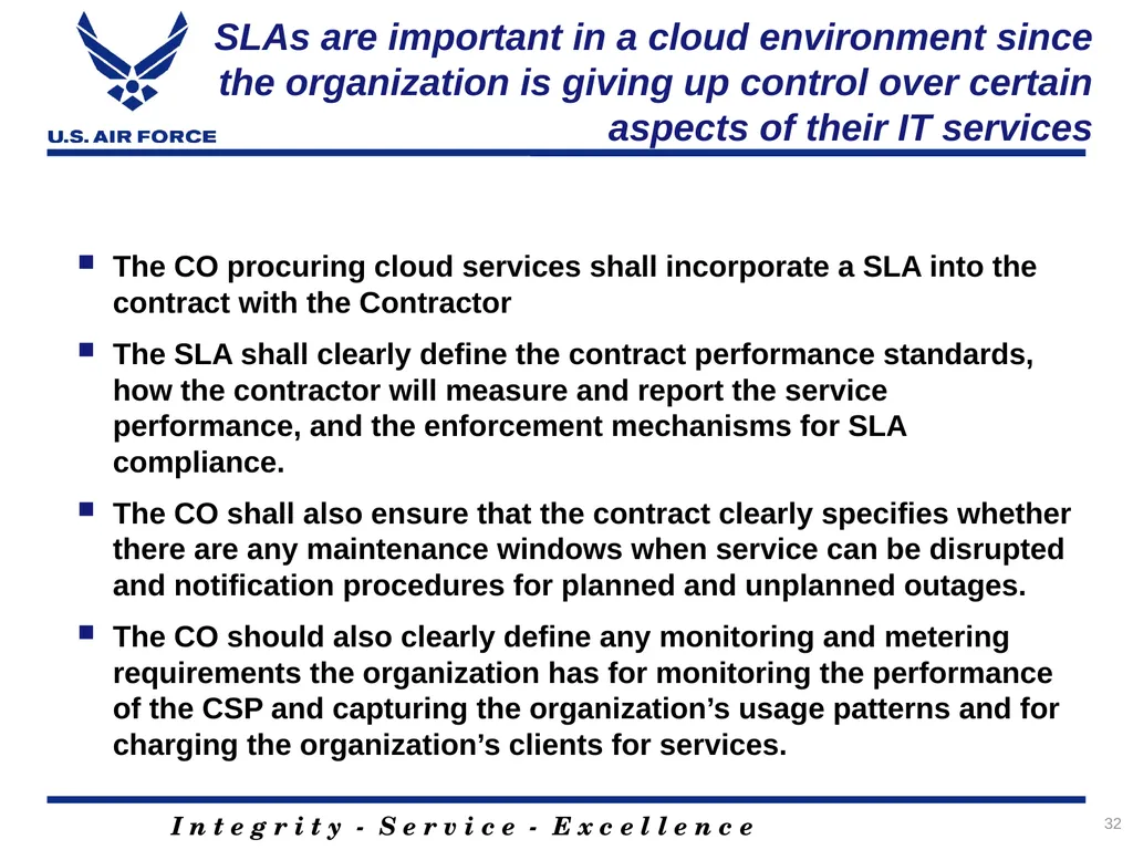 Acquiring Cloud A Contracting Officer’s and - slide 32 of 41