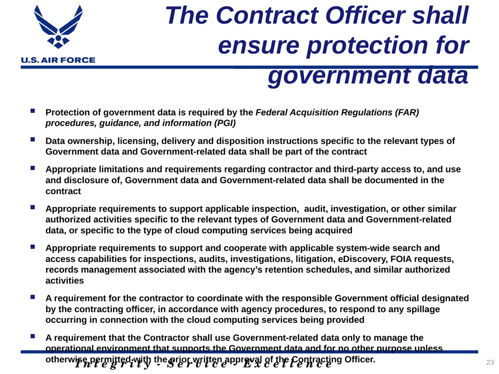 Acquiring Cloud A Contracting Officer’s and - slide 23 of 41