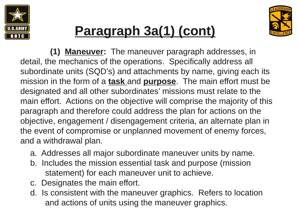 •Apply Army operations, doctrine and methodology - slide 28 of 41