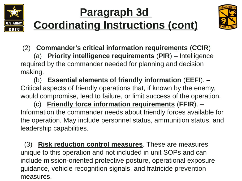 •Apply Army operations, doctrine and methodology - slide 37 of 41