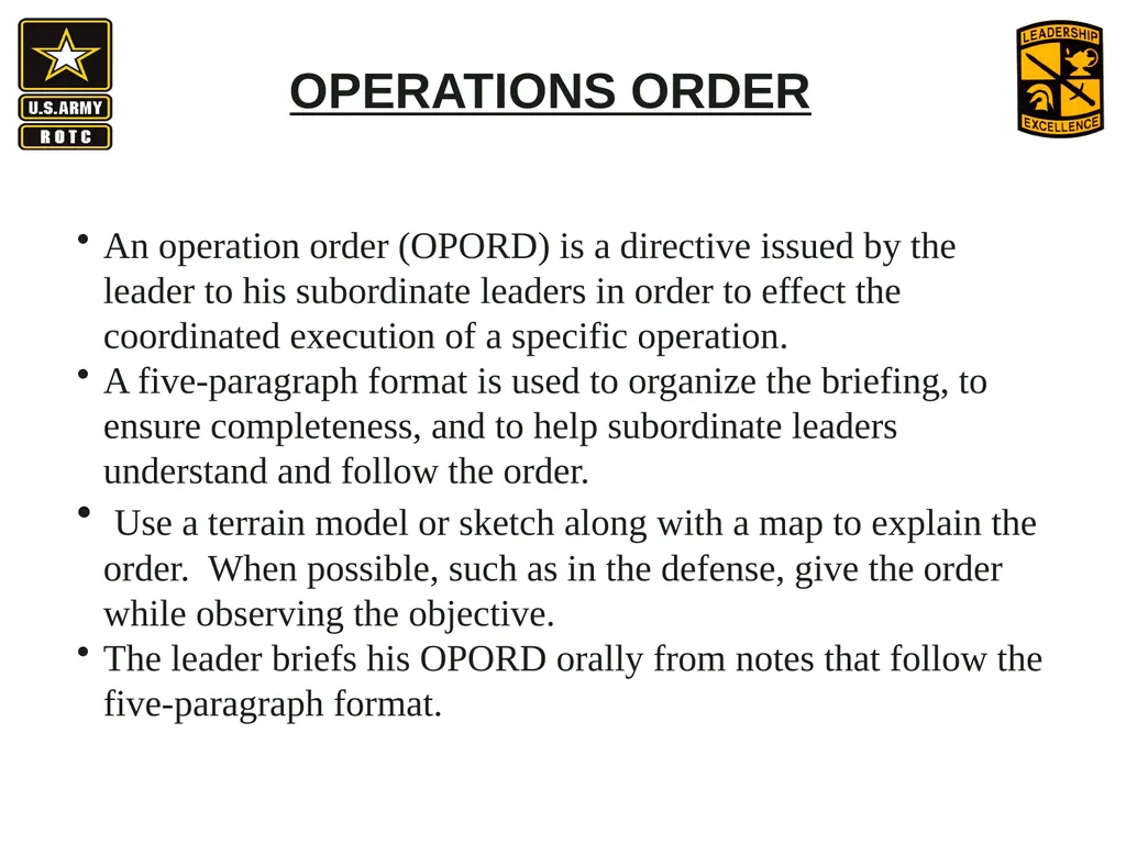 •Apply Army operations, doctrine and methodology - slide 3 of 41