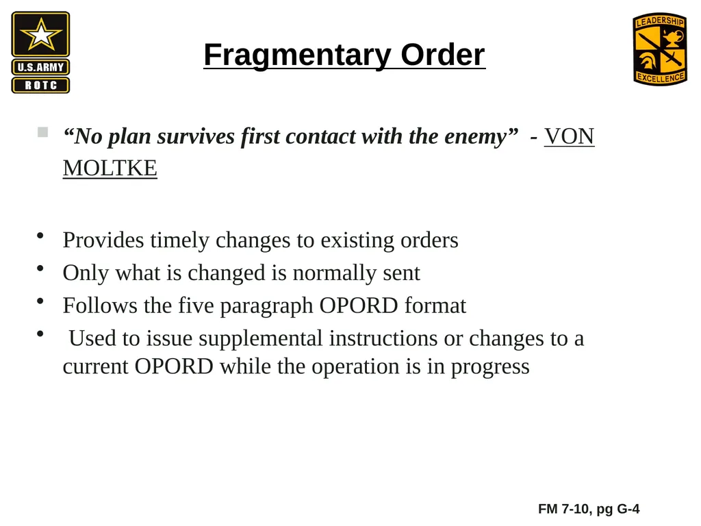 •Apply Army operations, doctrine and methodology - slide 5 of 41