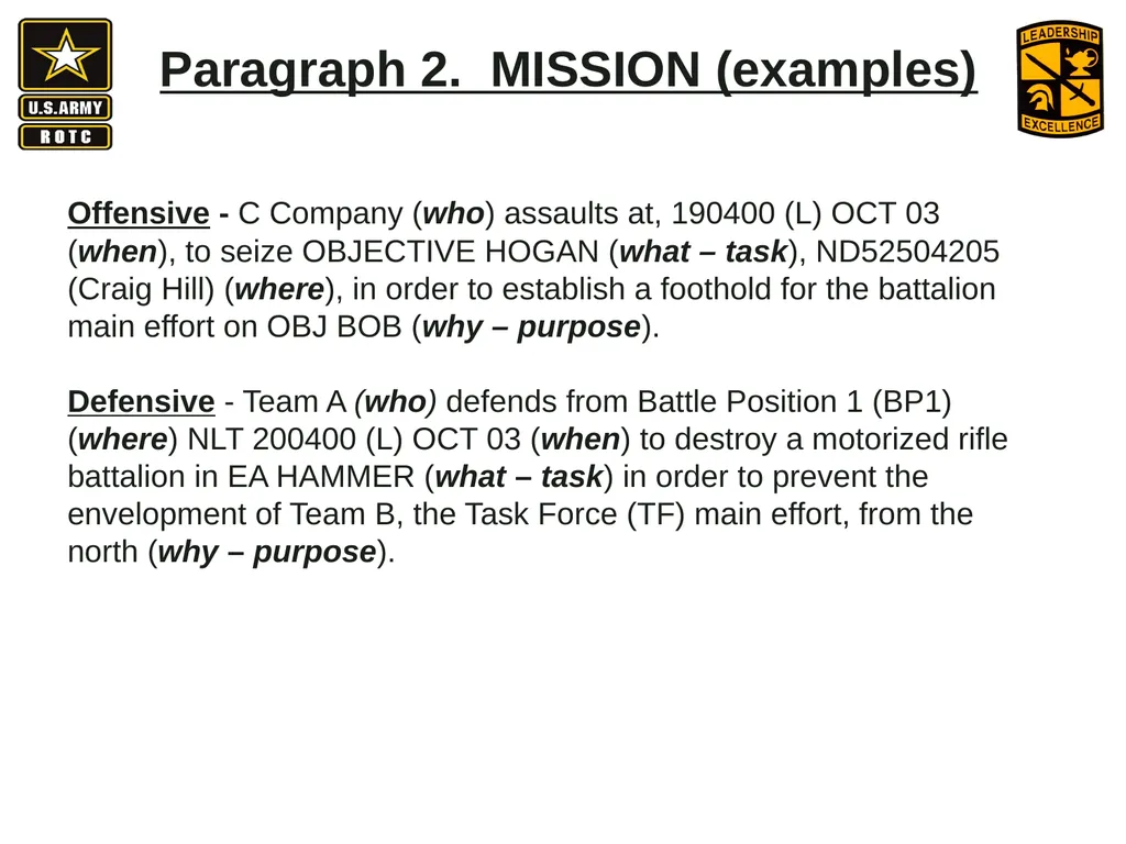 •Apply Army operations, doctrine and methodology - slide 17 of 41