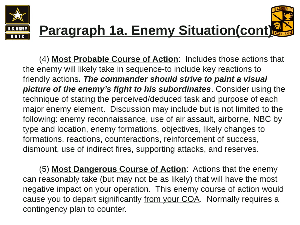 •Apply Army operations, doctrine and methodology - slide 13 of 41