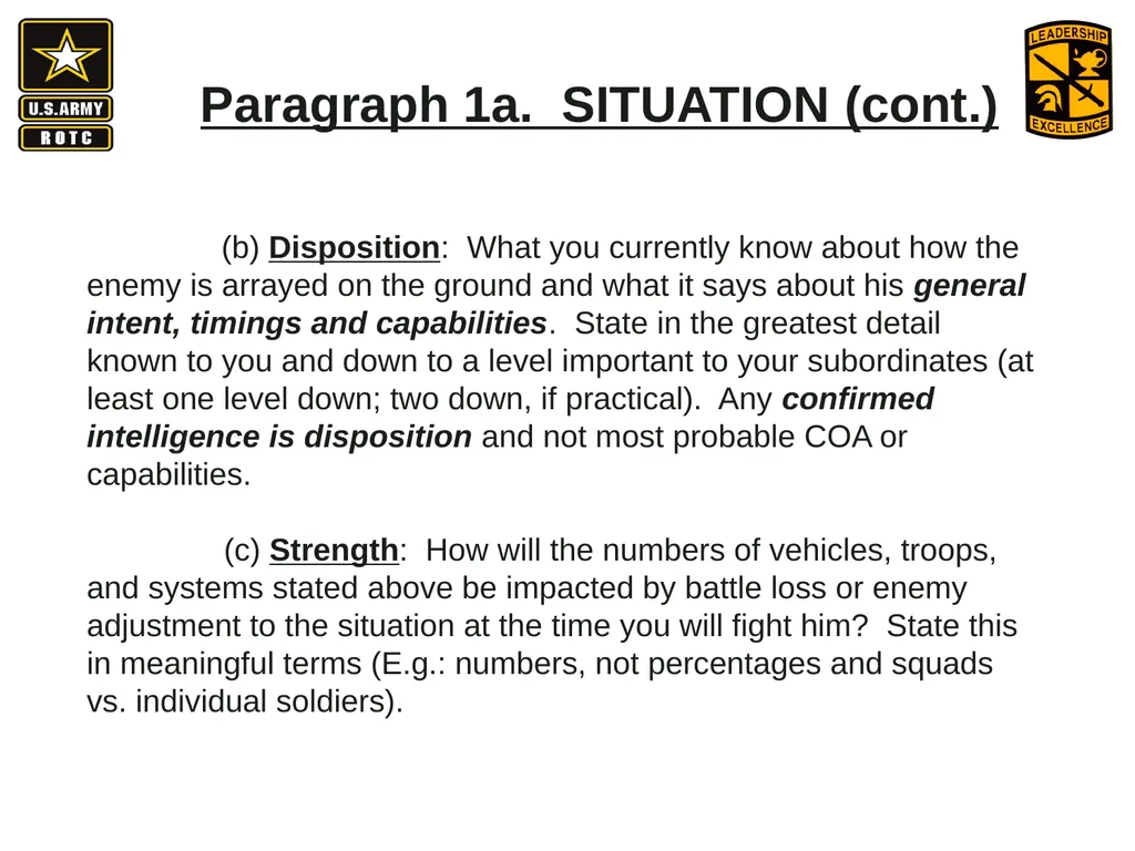 •Apply Army operations, doctrine and methodology - slide 12 of 41