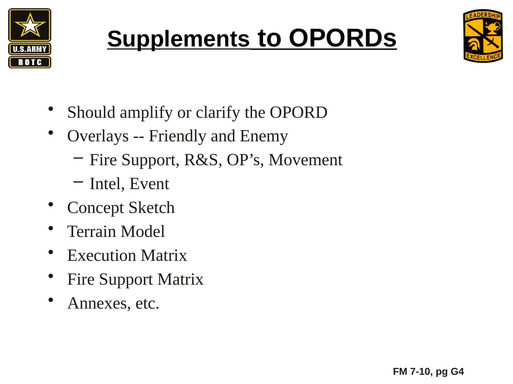 •Apply Army operations, doctrine and methodology - slide 6 of 41