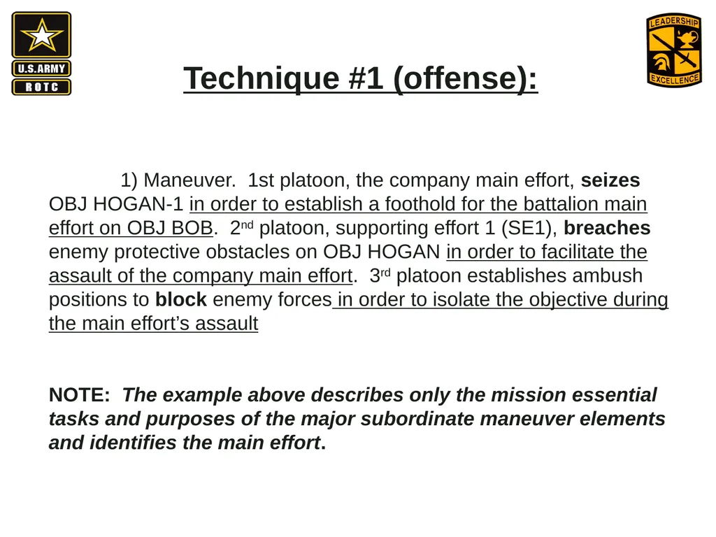 •Apply Army operations, doctrine and methodology - slide 30 of 41