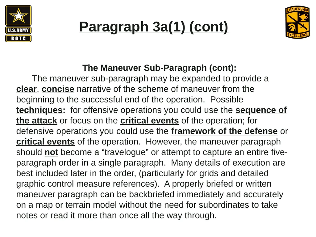 •Apply Army operations, doctrine and methodology - slide 29 of 41