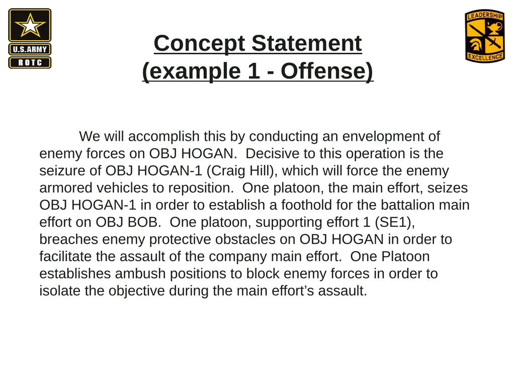 •Apply Army operations, doctrine and methodology - slide 24 of 41