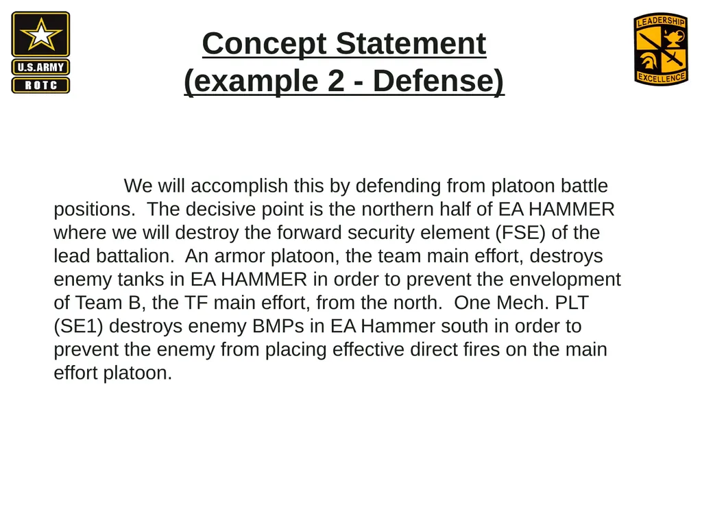 •Apply Army operations, doctrine and methodology - slide 26 of 41