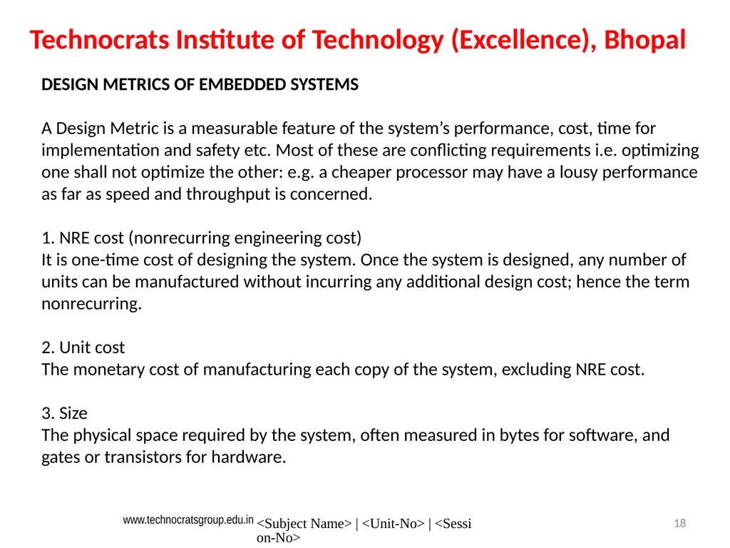 Microcontroller and Embedded system Embedded - slide 18 of 25